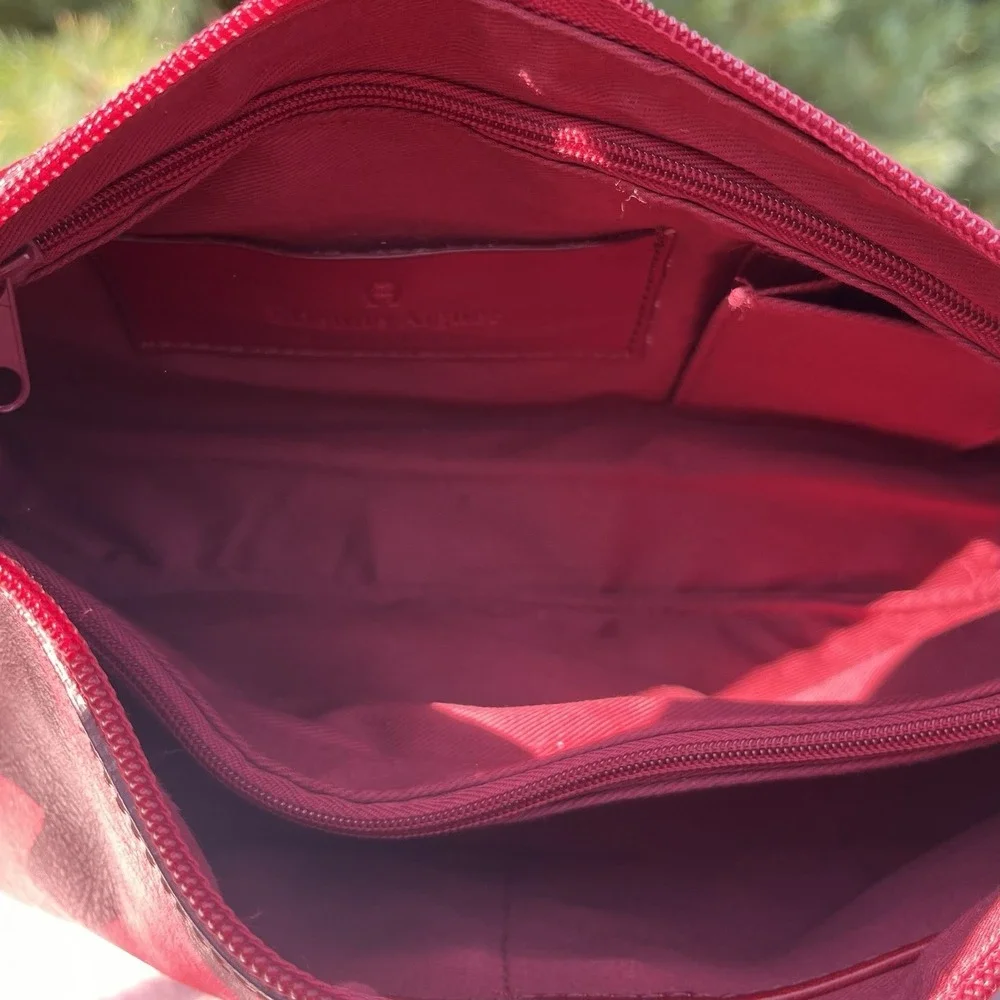 Vintage 90s Etienne Aigner Classic Leather Baguette Shoulder Bag Oxblood Hangtag